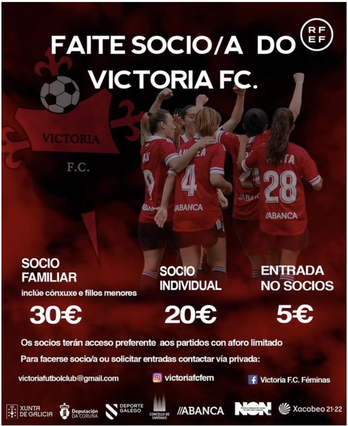 Patrocinio Taxi Bermirans con Victoria FC Femenino - Imagen 1